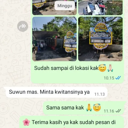 Pengiriman Papan Bunga Duka Geblug Buayan